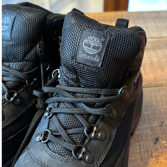 NEW Timberland Womens GORE-TEX Black Leather Work Outdoor Boots Size 10 - Picture 7 of 12